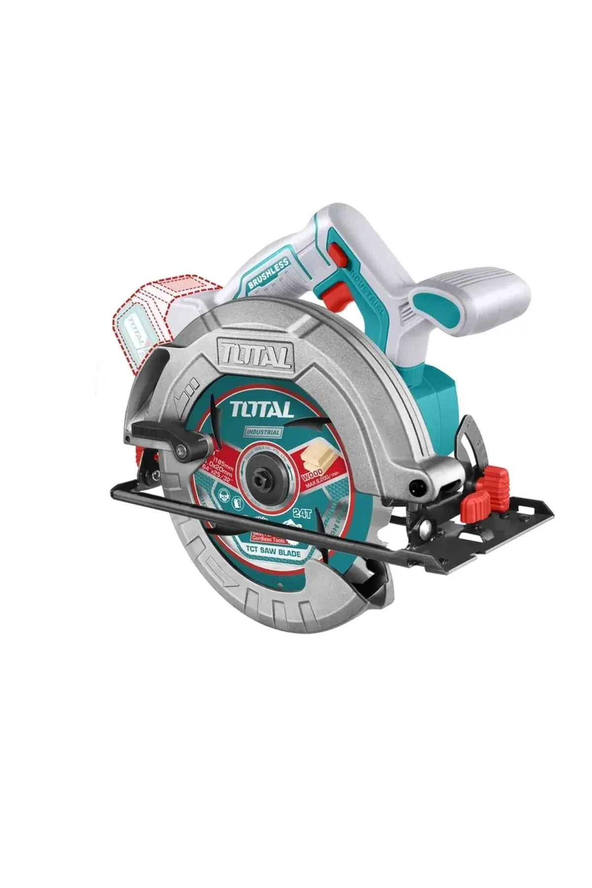 Set-3 (TOTAL LI-ION AKÜLÜ DAİRE TESTERE+LI-ION BATARYA 20V 4.0 AH