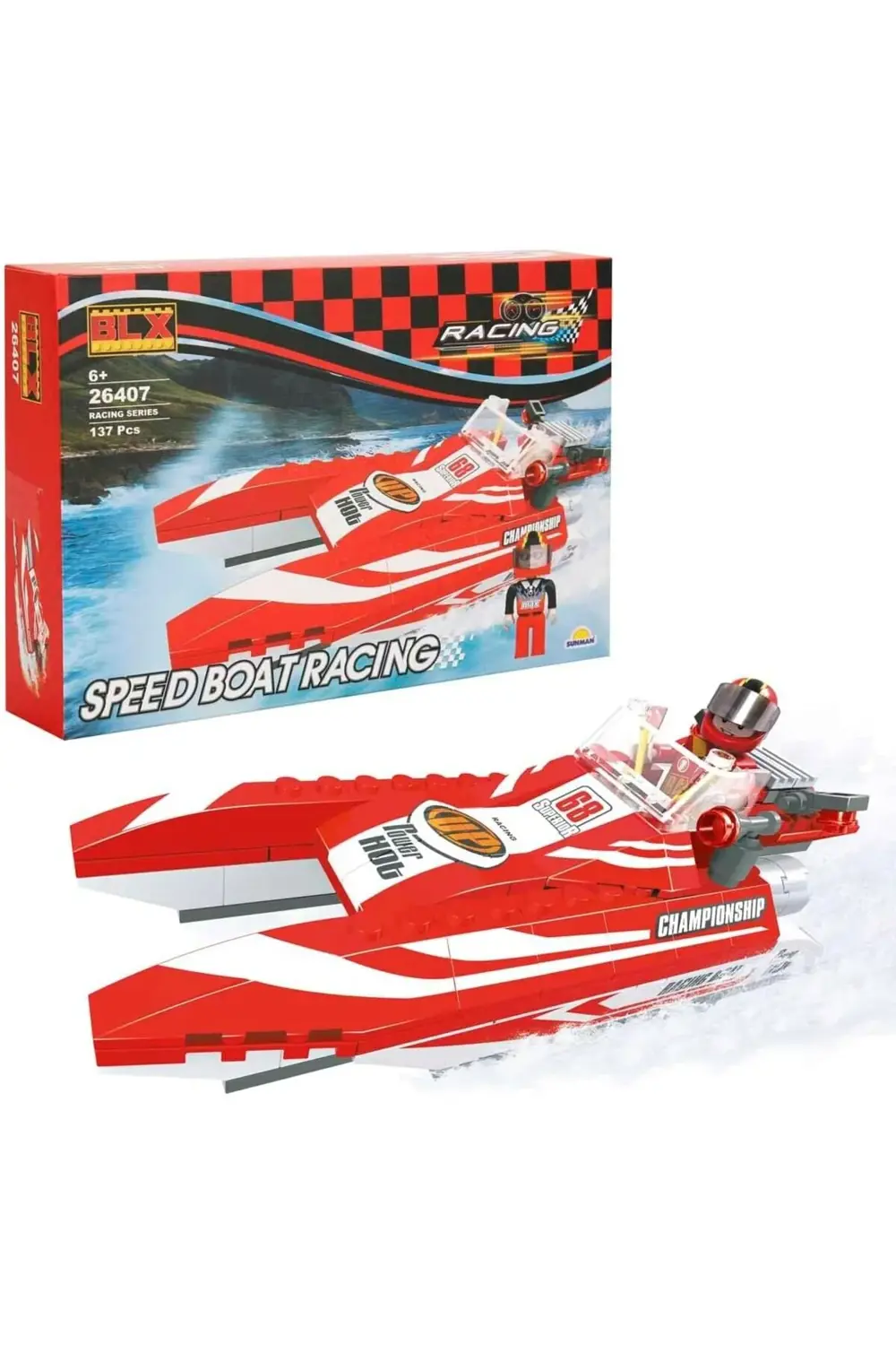 Set Hız Teknesi 1 Figürlü 137 Parça 1178227