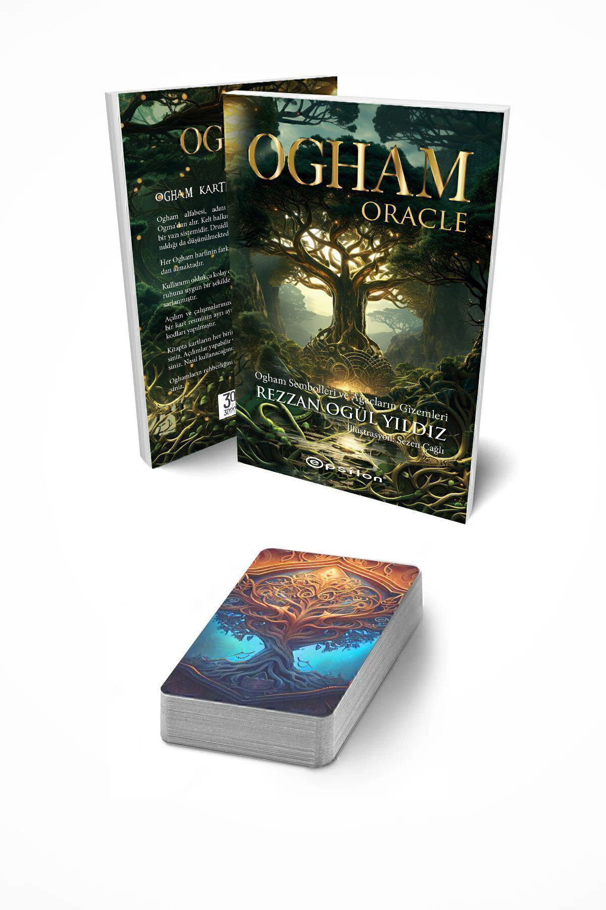 Epsilon Yayınevi Set Tarot - Ogham Oracle Rehber Kitaplı Kart 2Li Takım Rezzan Ogü