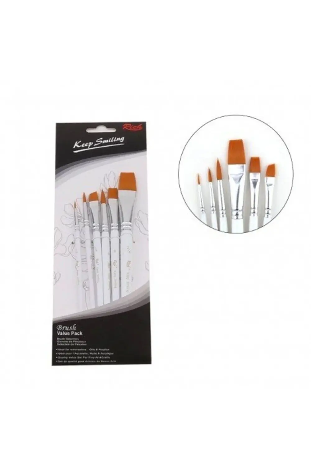 Set7-76-11226 Keep Smıle 6 Lı Fırça Seti