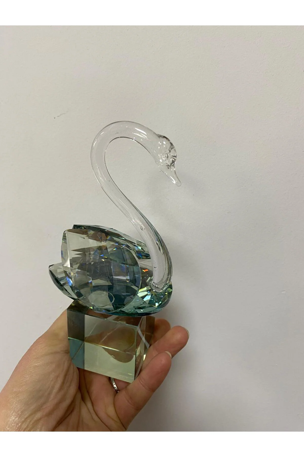 Seta Kristal Dekoratif Kuğu Büyük 16 cm