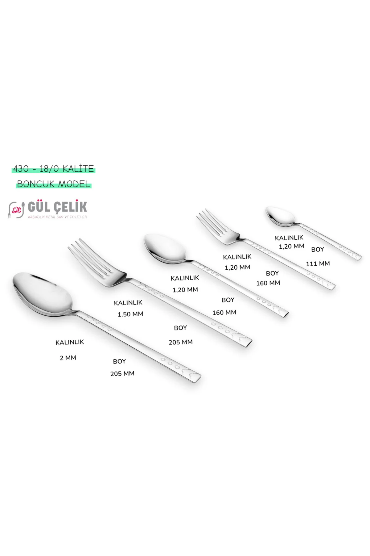 Seti 30 Parça 6 Kişilik Çatal Kaşık Damla Model 18/0 Kalite