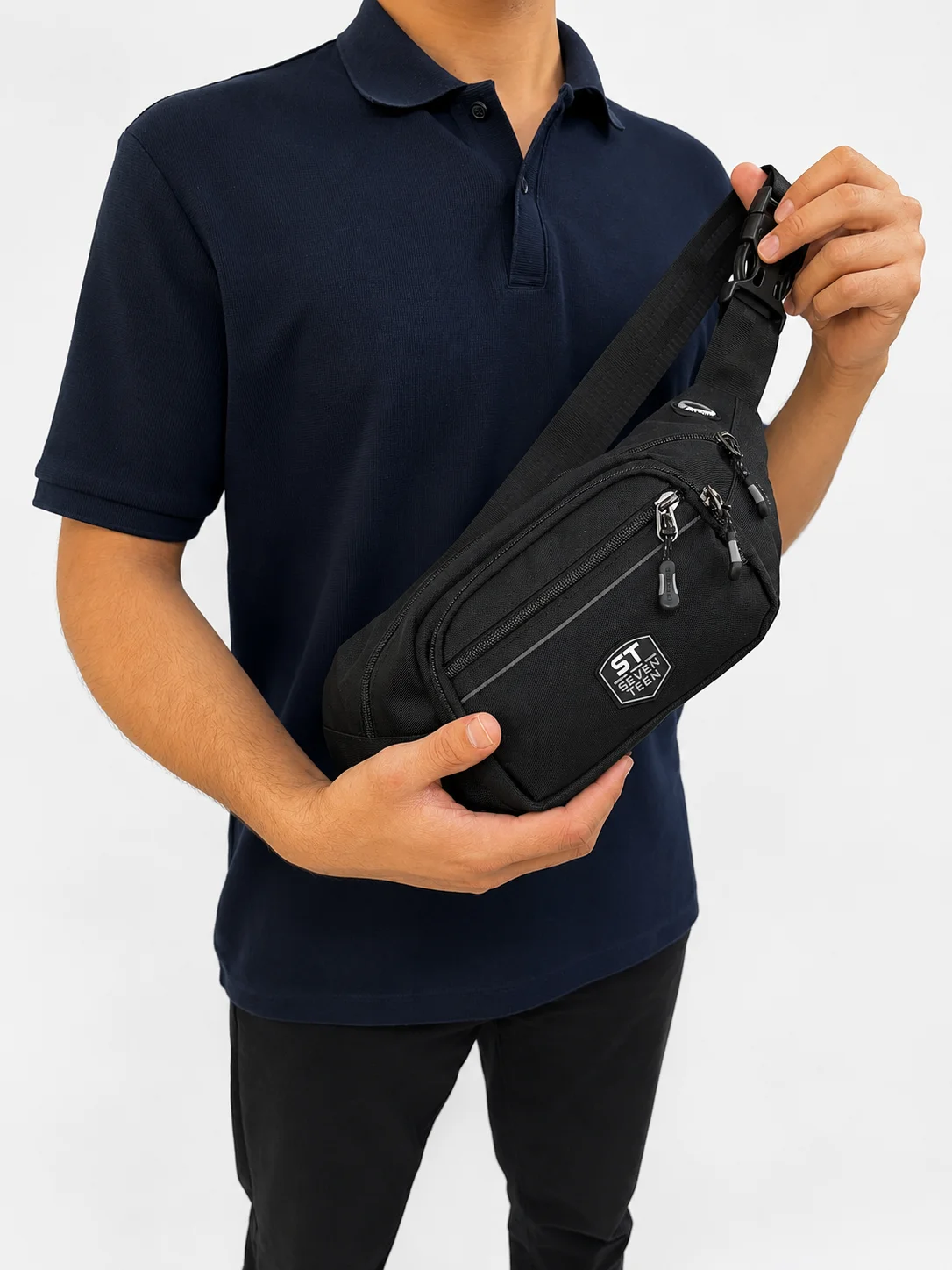 SEVENTEEN Unisex Çok Bölmeli Ayarlanabilir Bel Ve Omuz Çantası