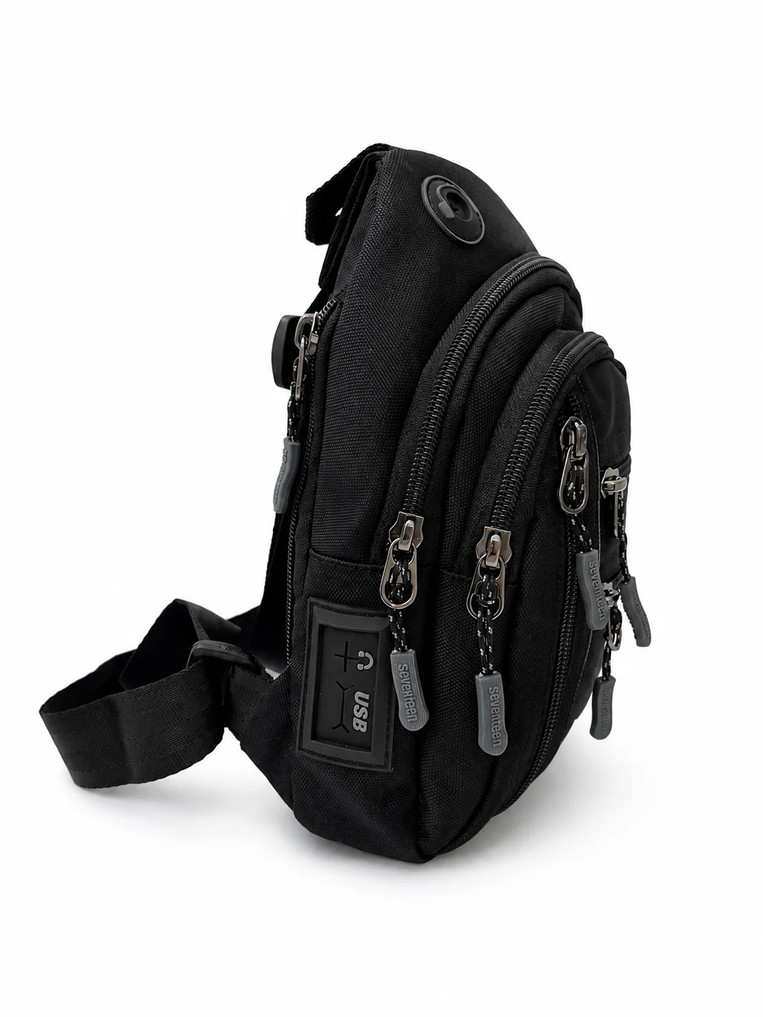 SEVENTEEN Unisex Küçük Boy Çok Gözlü Çapraz Askılı Body Bag