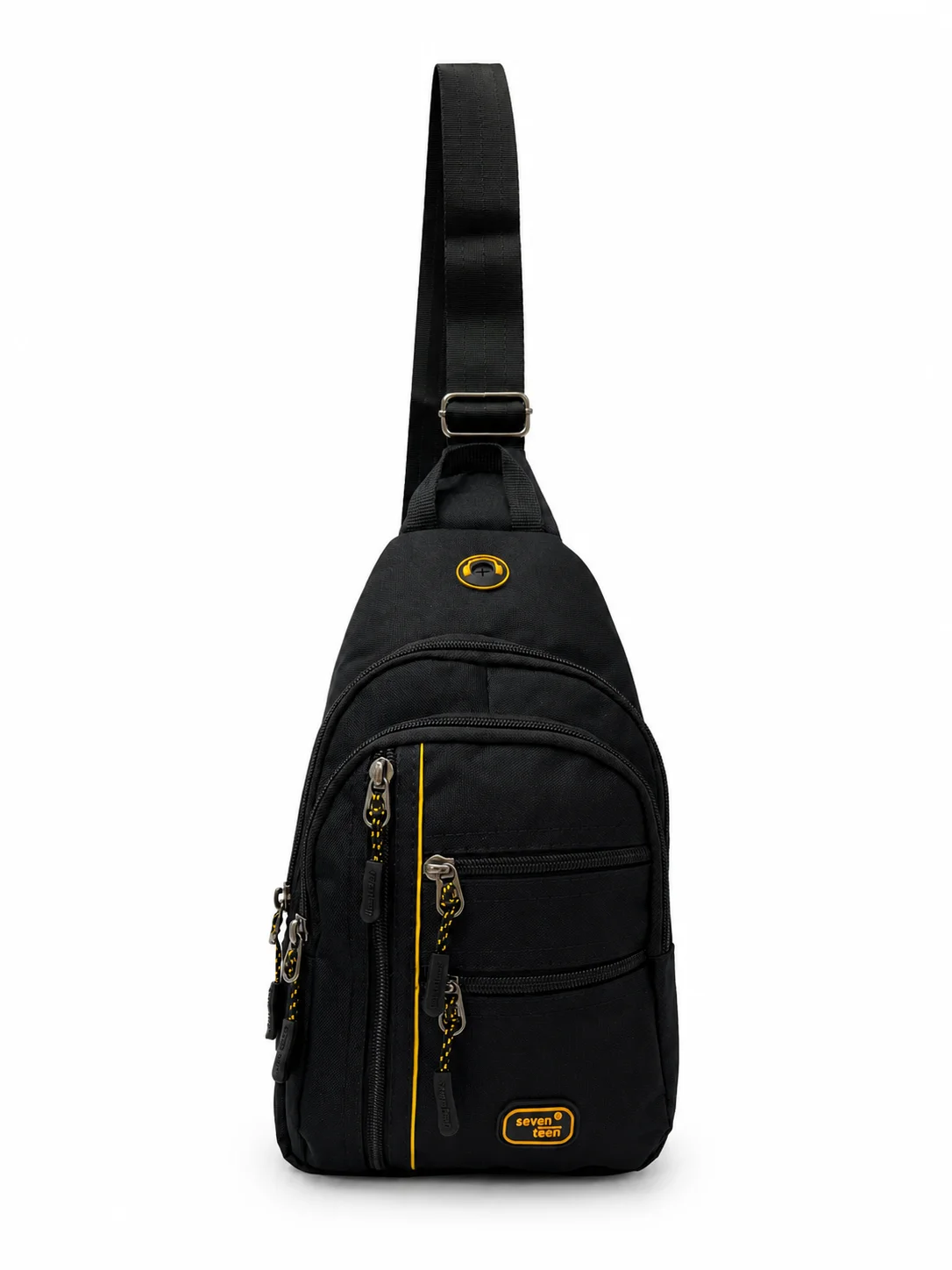 SEVENTEEN Unisex Orta Boy Çok Gözlü Çapraz Askılı Body Bag