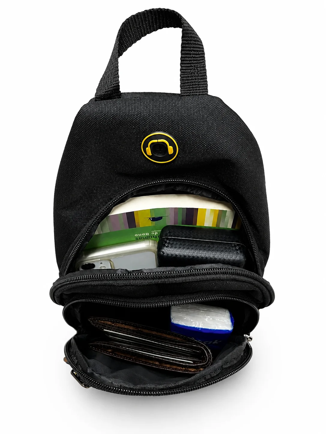 SEVENTEEN Unisex Orta Boy Çok Gözlü Çapraz Askılı Body Bag