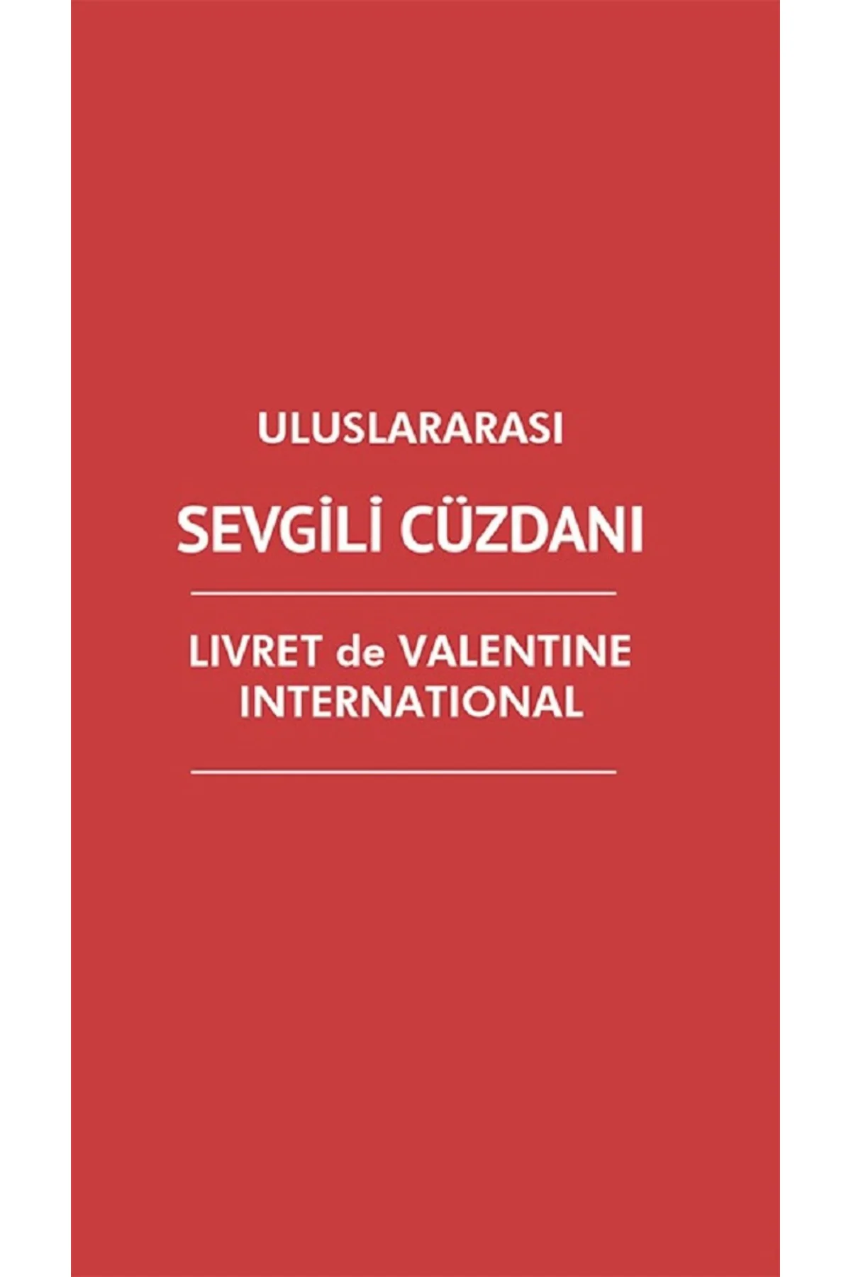 Sevgili Aşk Cüzdanı Kırmızı Unisex ( KİŞİYE ÖZEL )