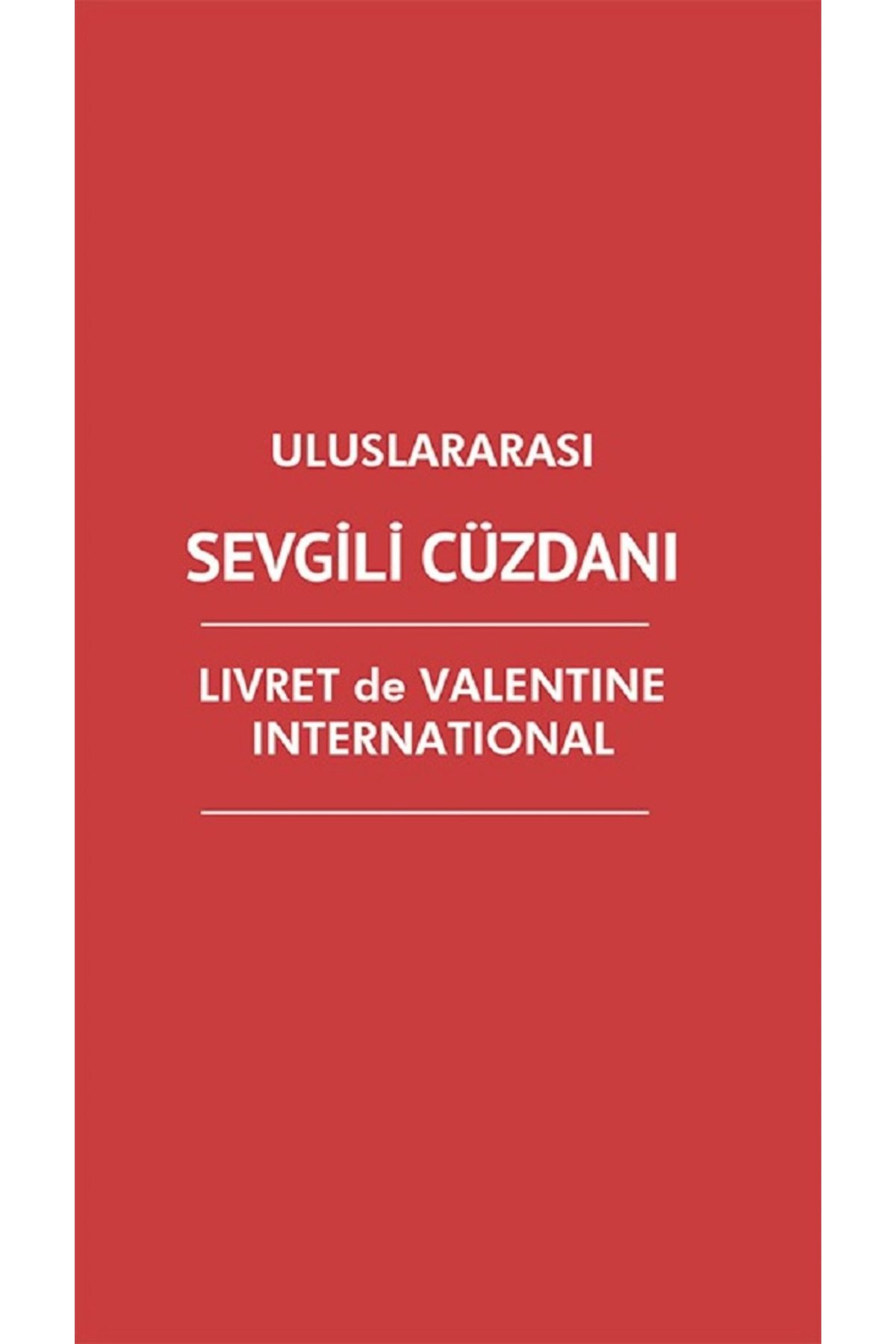 Anonim Sevgili Aşk Cüzdanı Kırmızı Unisex