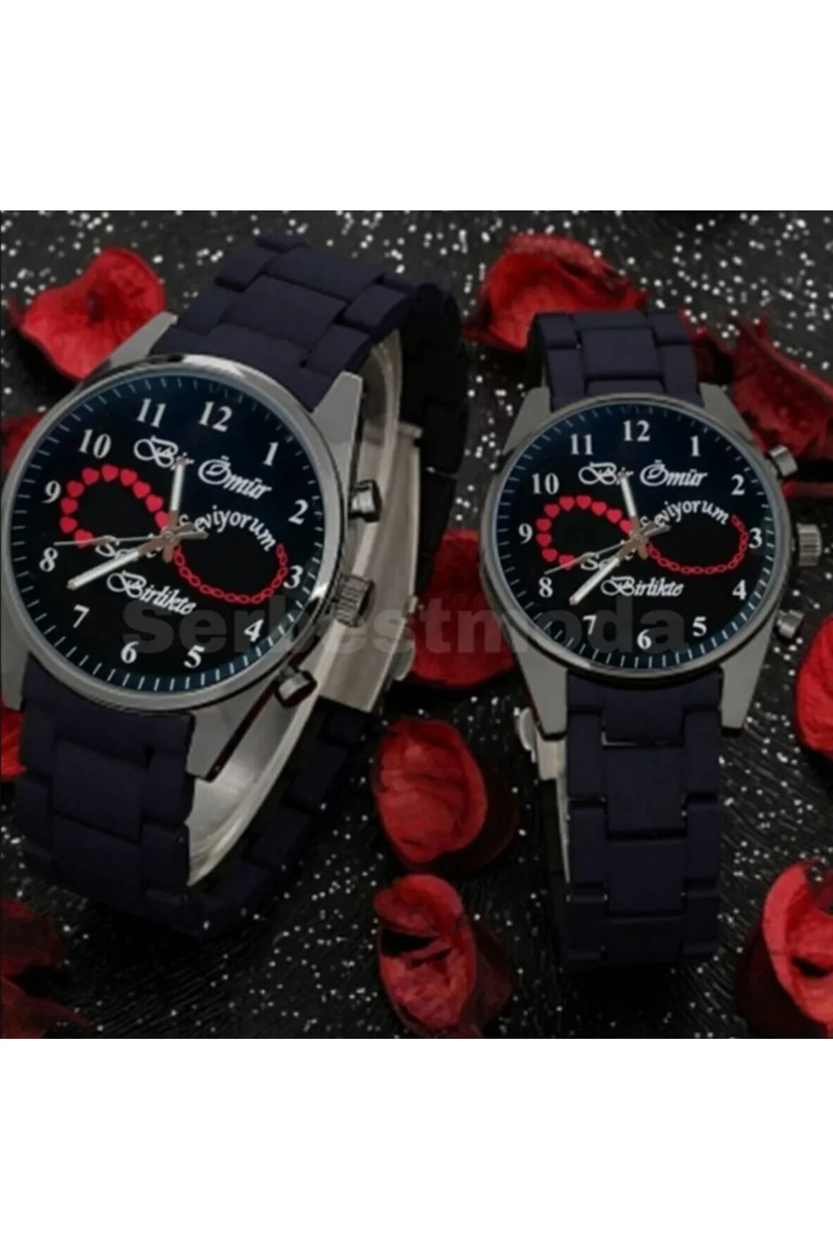 Sevgili Saatleri Çift Saat Kombini Sevgililer Günü Doğum Günü Hed