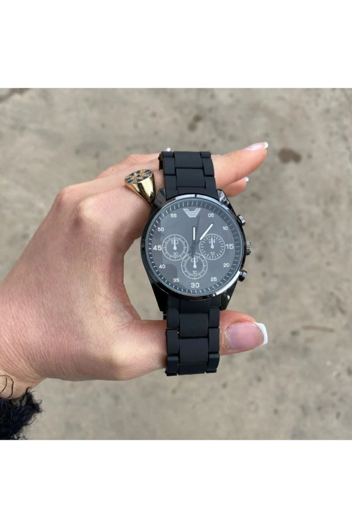 Sevgili Saatleri Metal Kasa Siyah Renk Çift Kol Saatleri