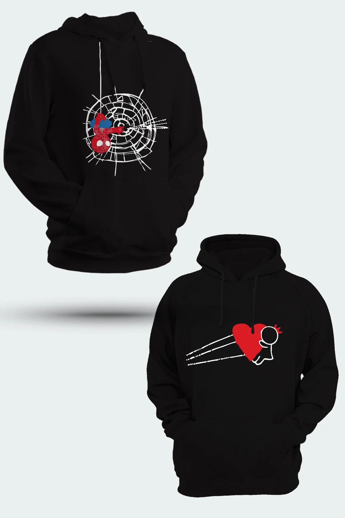 Sevgililer Günü Baskılı Kapüşonlu Sweatshirt Eşinize Sevgilinize 