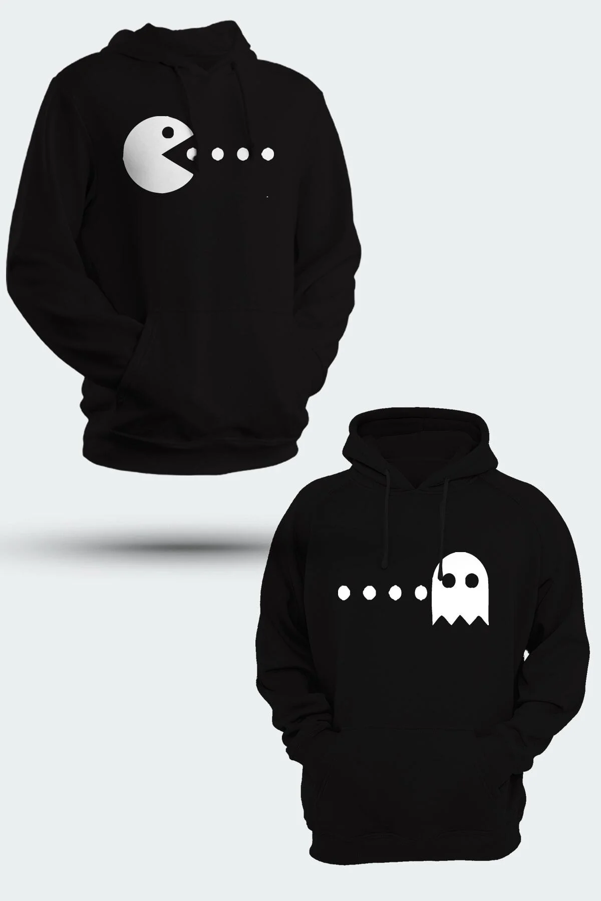 Sevgililer Günü Çifler İçin Kapüşonlu Sweatshirt