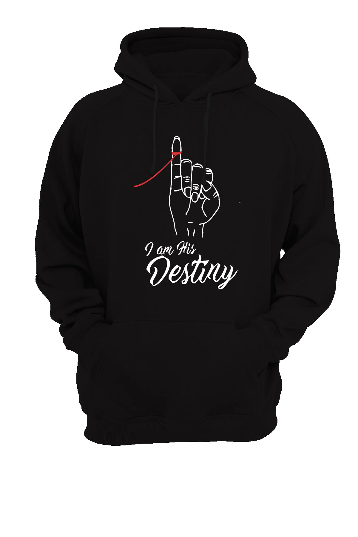 Sevgililer Günü Her His Destiny Baskılı Kapüşonlu Sweatshirt Eşin