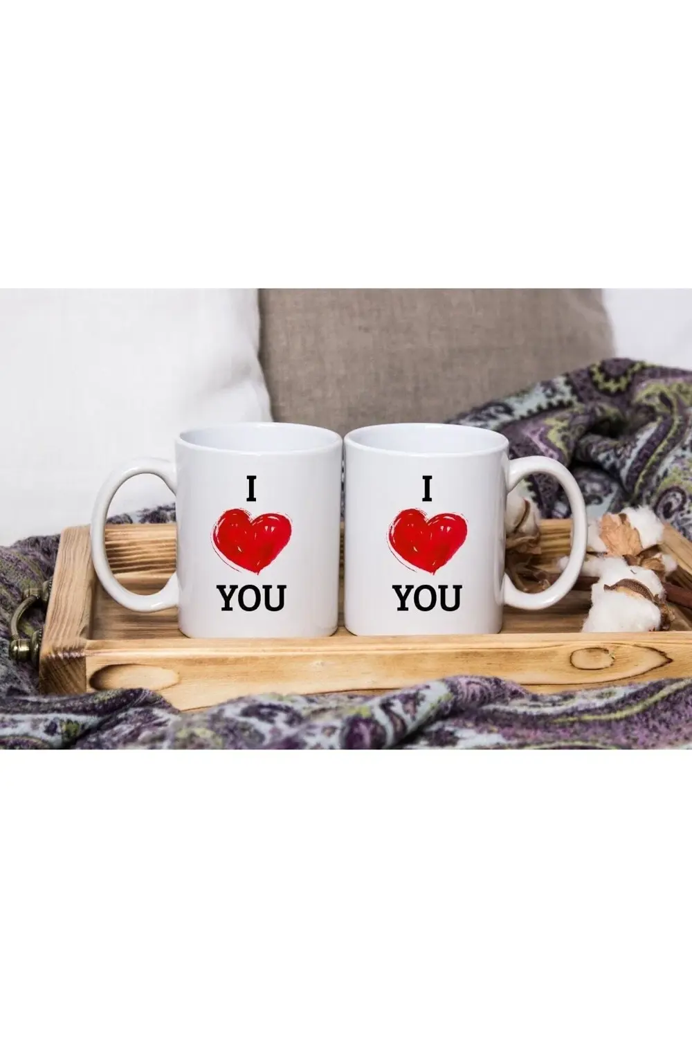 - Sevgililer Günü Özel Tasarım 2'li Kupa Seti