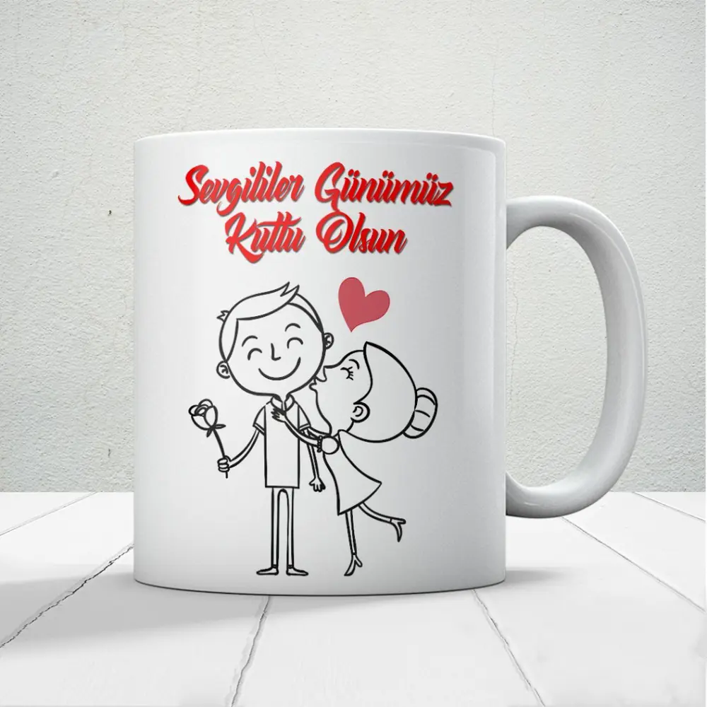 Sevgililer Günümüz Kutlu Olsun Baskılı Kupa Bardak Mod17 Sevgililer Günümüz Kutlu Olsun Baskılı Kupa Bardak Mod17