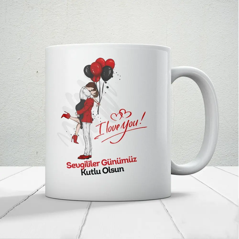 Sevgililer Günümüz Kutlu Olsun Baskılı Kupa Bardak Mod13 Sevgililer Günümüz Kutlu Olsun Baskılı Kupa Bardak Mod13