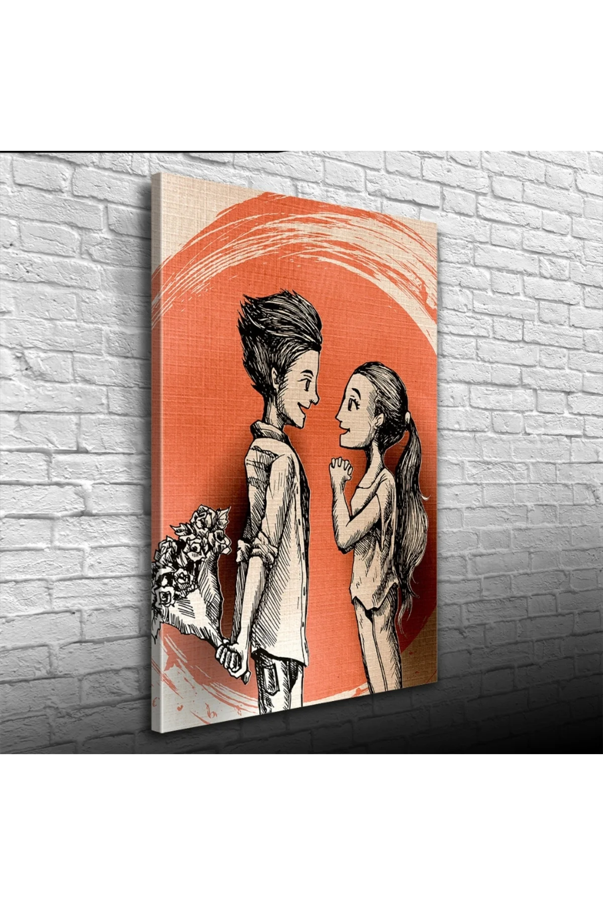 Sevgililer Kanvas Tablo 50 x 70