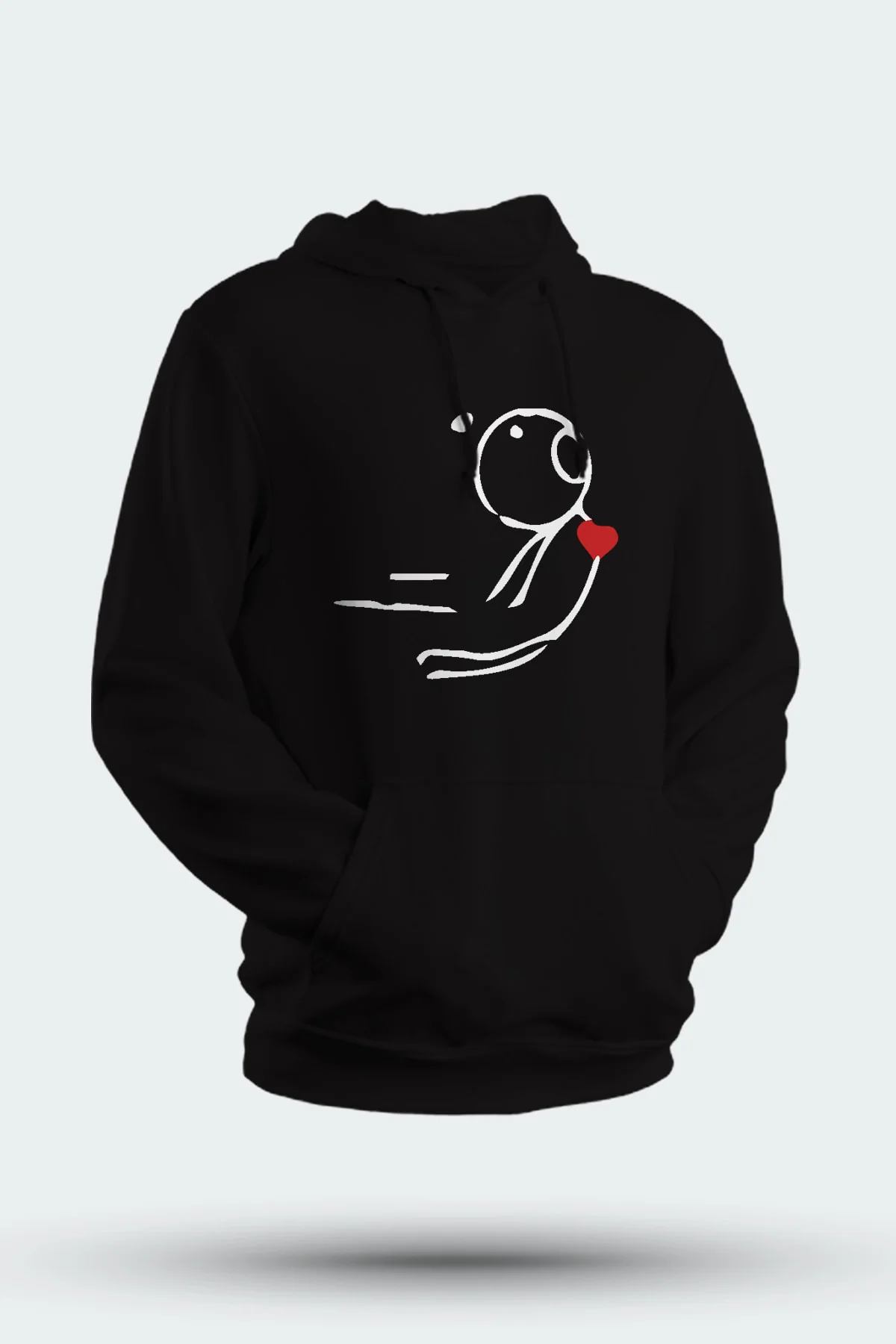 Sevgililer Ve Evli Çiftler İçin Kapüşonlu Baskılı Sweatshirt