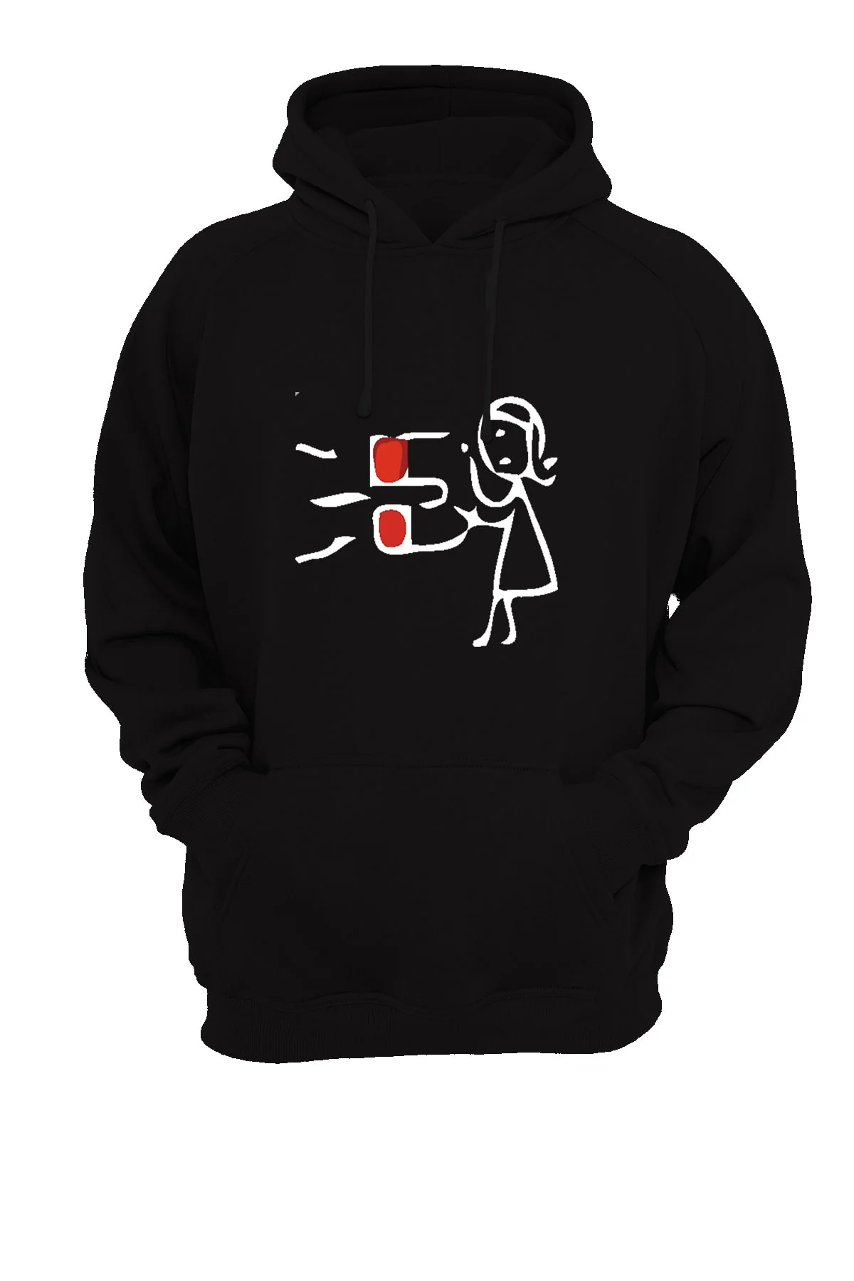 Sevgililer Ve Evli Çiftler İçin Kapüşonlu Baskılı Sweatshirt