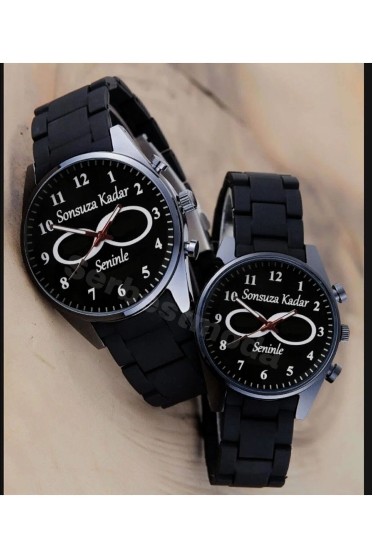 Sevgililere Özel Sonsuzluk Temalı Çift Saati