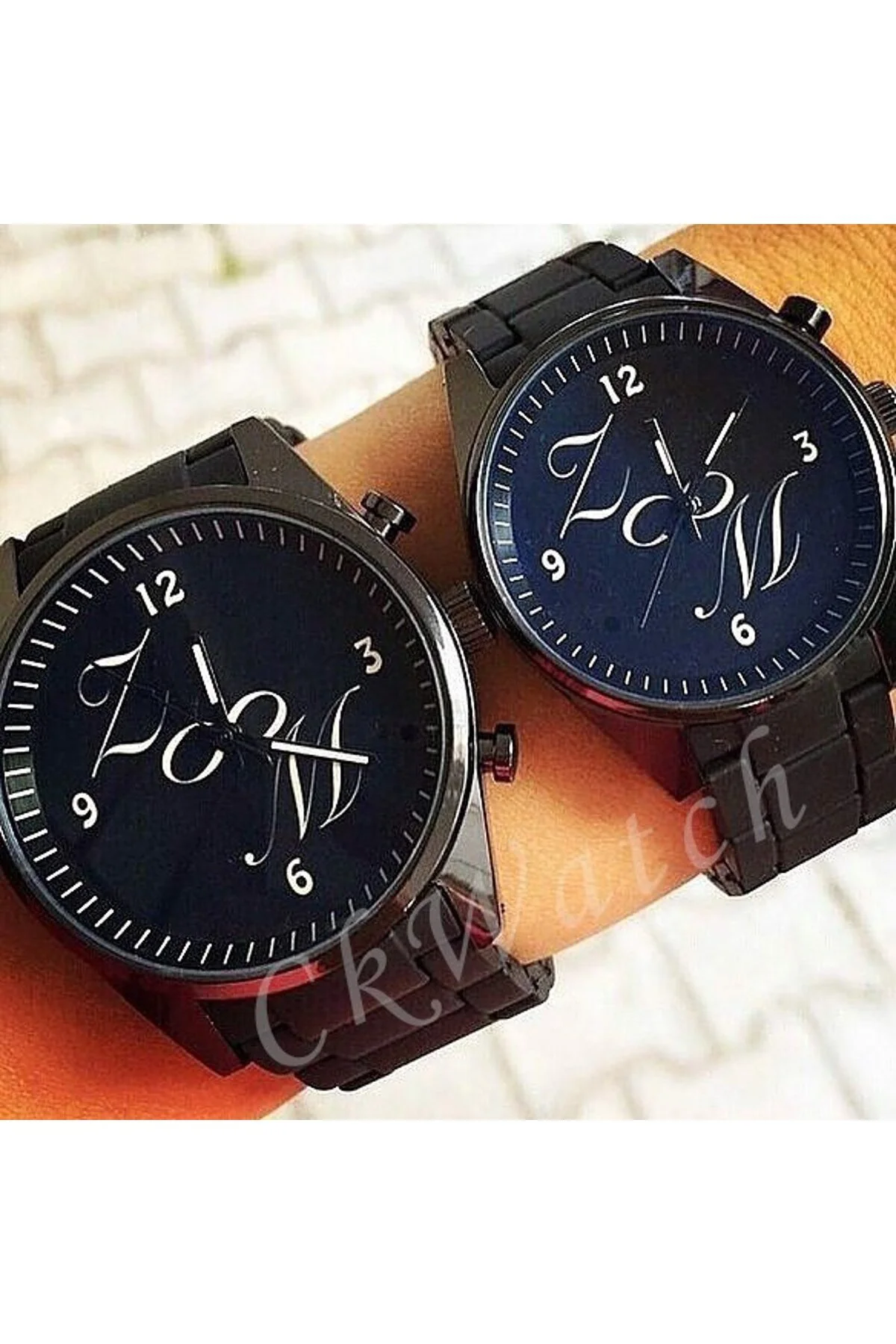 Sevgiliye Doğum Günü Hediyesi Çift Saat Kombini İsim Baskılı Kişi