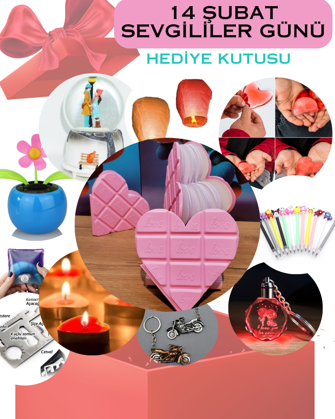 Sevgiliye Hediye Paketi Sevgililer Günü Kız arkadaş hediyesi Sevg