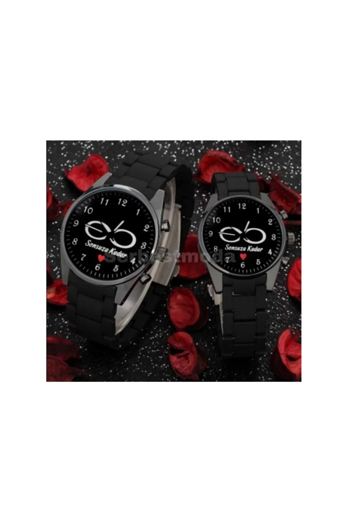 Sevgiliye Hediye Çift Saat Kombini Sevgili Saatleri Erkek Saat Se