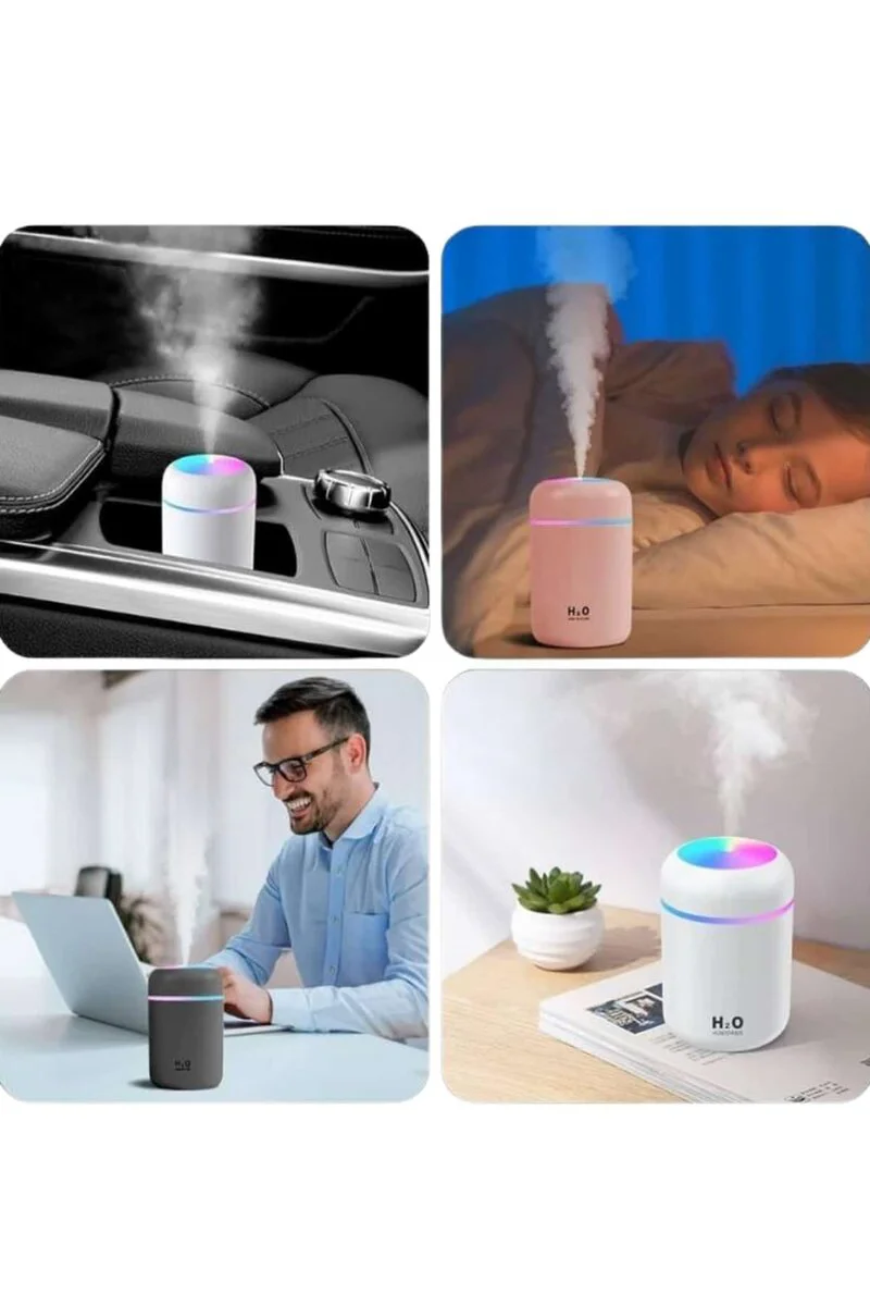 Sevgiliye Hediye LED Hava Nemlendirici - USB Şarjlı Aroma Difüzörü ve Sessiz Uyku Makinesi