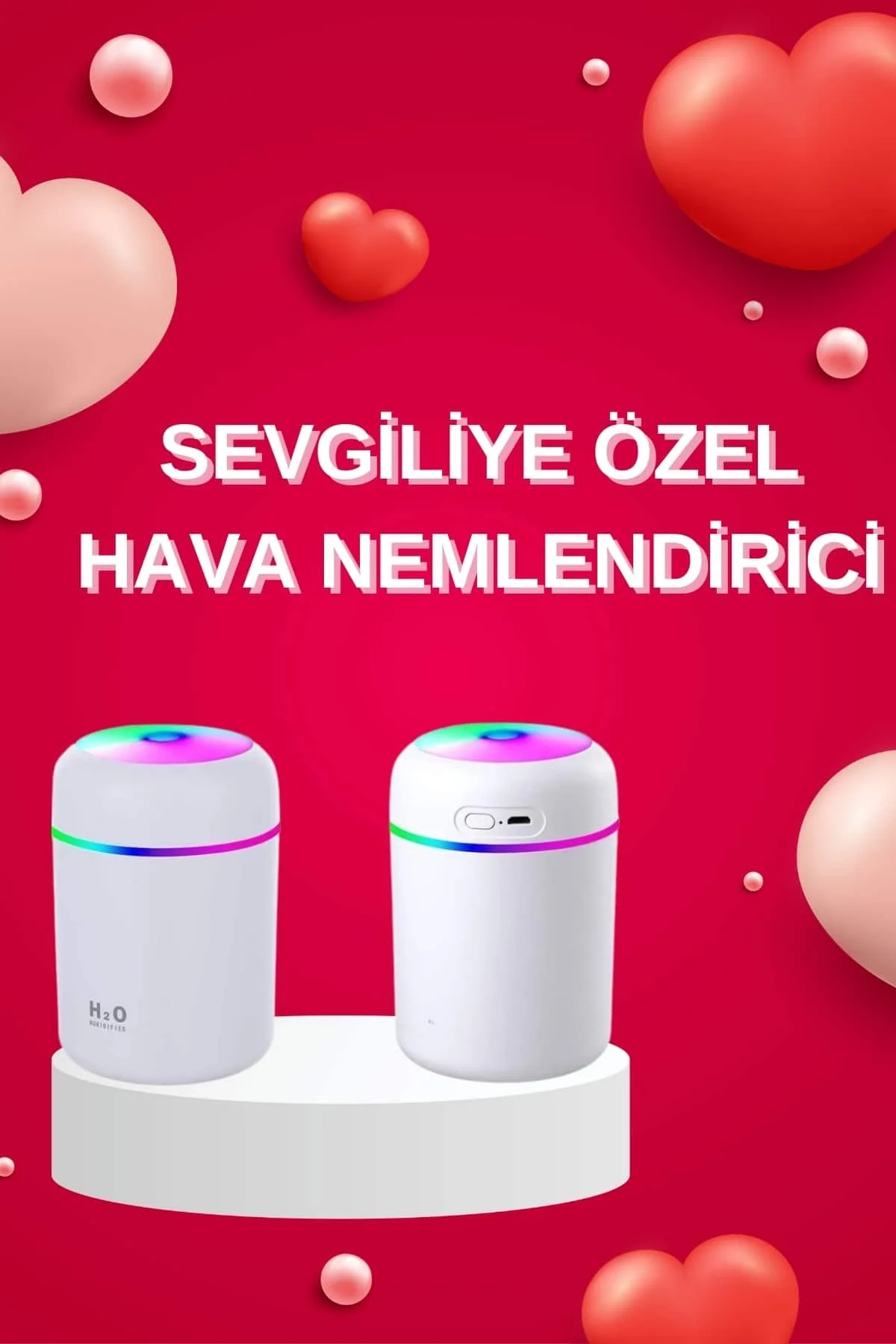 Sevgiliye Hediye Led Işıklı Hava Nemlendirici USB Şarjlı Sevgiliye Özel Sevgiliye Hediye Led Işıklı Hava Nemlendirici USB Şarjlı Sevgiliye Özel