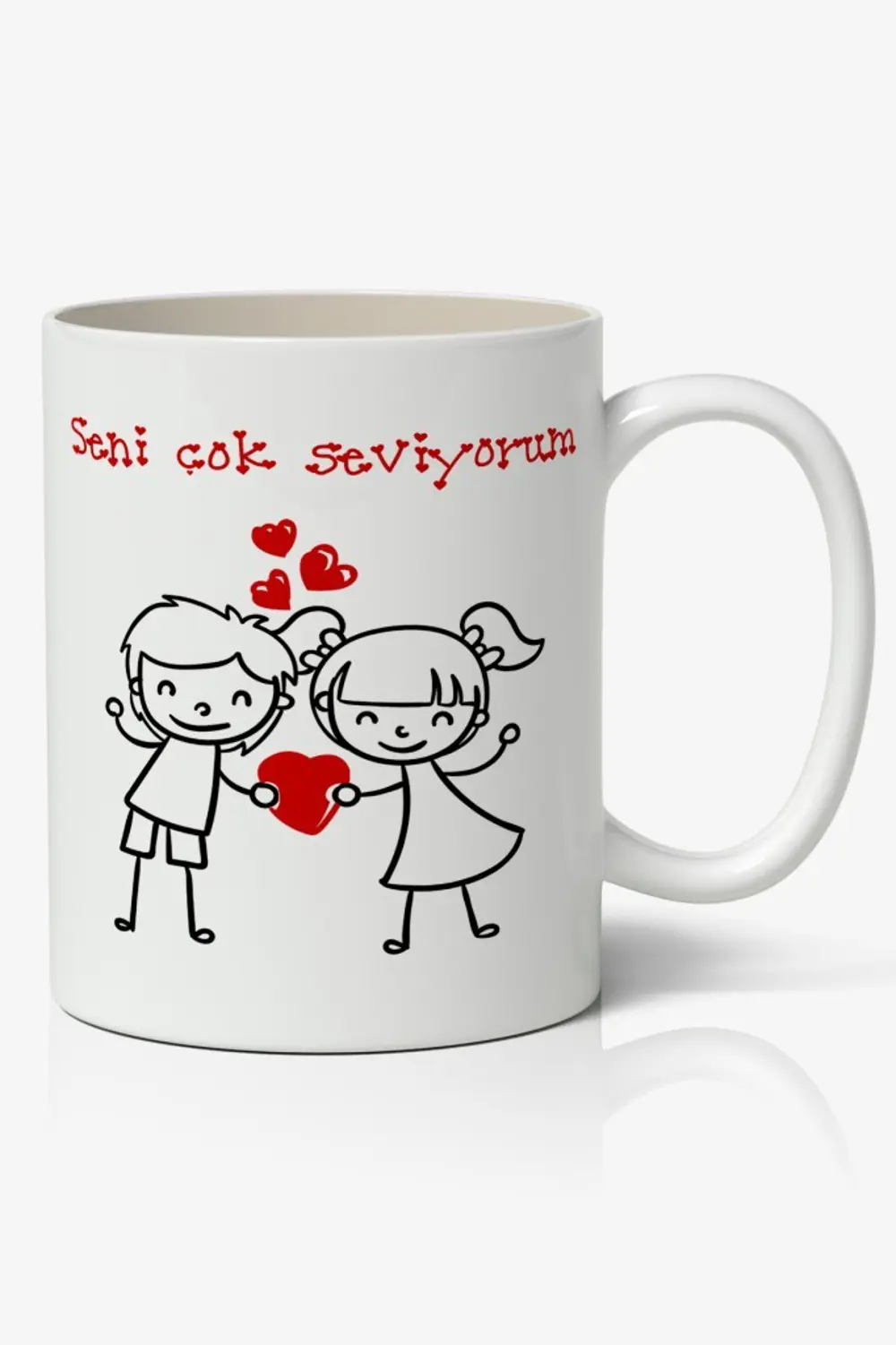Sevgiliye Özel Seni Çok Seviyorum Baskılı Kupa Bardak Kahve Kupa Sevgiliye Özel Seni Çok Seviyorum Baskılı Kupa Bardak Kahve Kupa