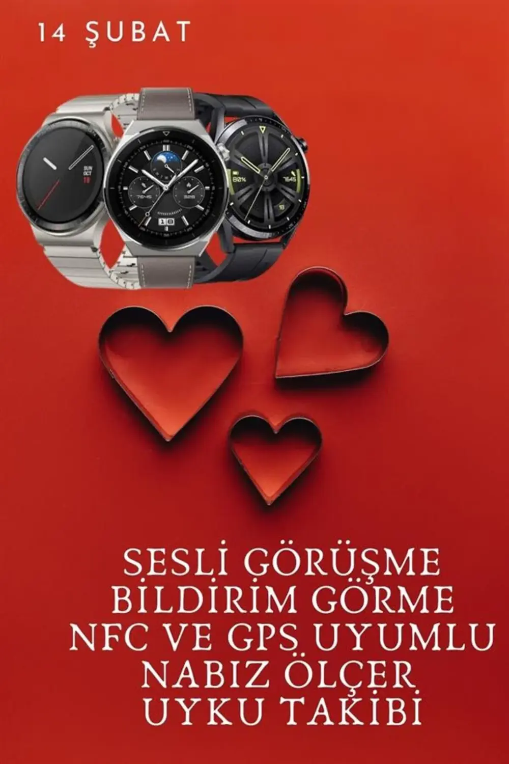 Sevgiliye Özel Yeni Nesil Akıllı Saat Çiftlere Özel Çift Saatleri