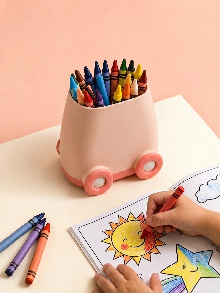 Sevimli Araba Kalemlik Masaüstü Organizer Ofis Düzenleyici - Pemb Sevimli Araba Kalemlik Masaüstü Organizer Ofis Düzenleyici - Pemb