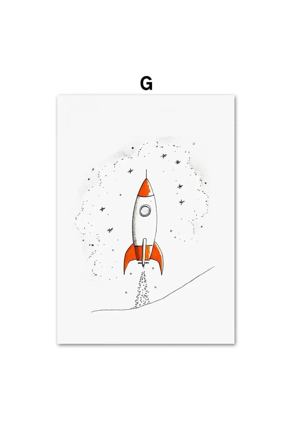 Sevimli Astronot Ve Gezegenler Özel Tasarım 6’lı Çerçeve Görünüml