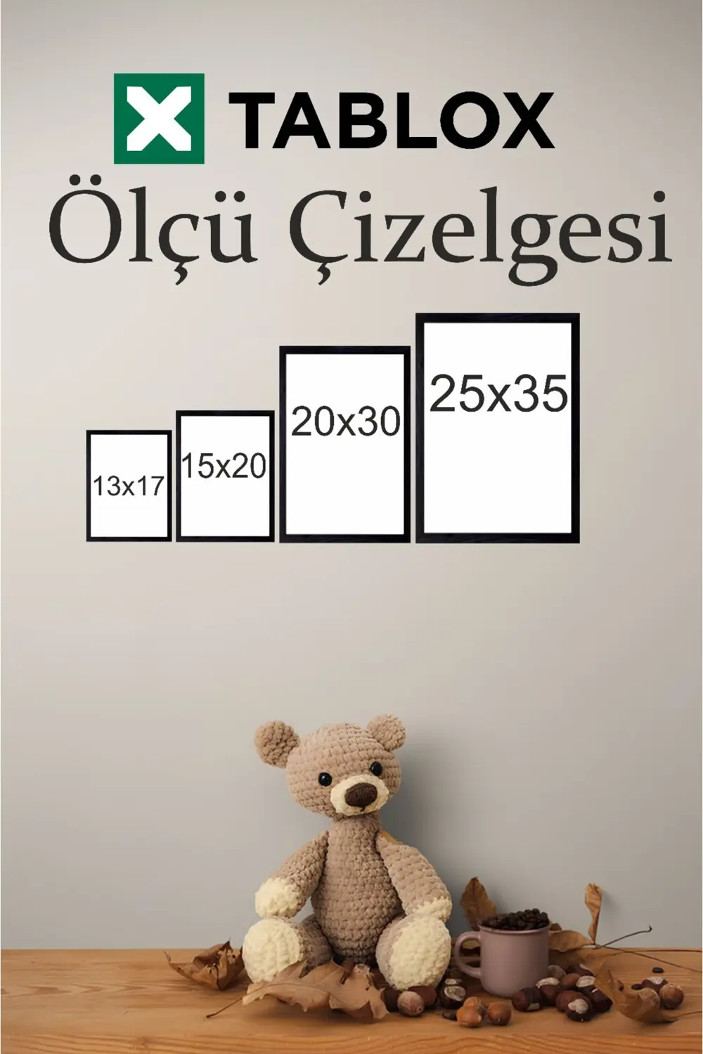 Sevimli Ay, Yıldız, Bulut Temalı 3’lü Çerçeve Görünümlü Modern MD