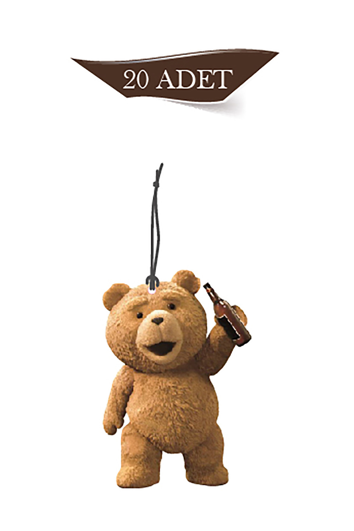 Sevimli Ayı Teddy Tasarımlı 20'li Oto Kokusu ve Oto Aksesuarı