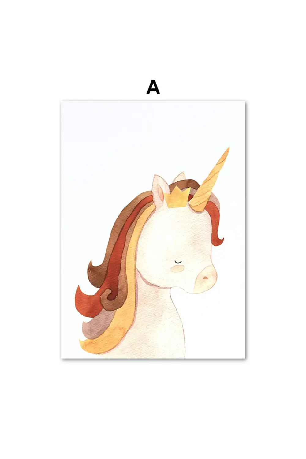 Sevimli Ayı,Aslan,Ünicorn 6’lı Çerçeve Görünümlü MDF Tablo Seti B