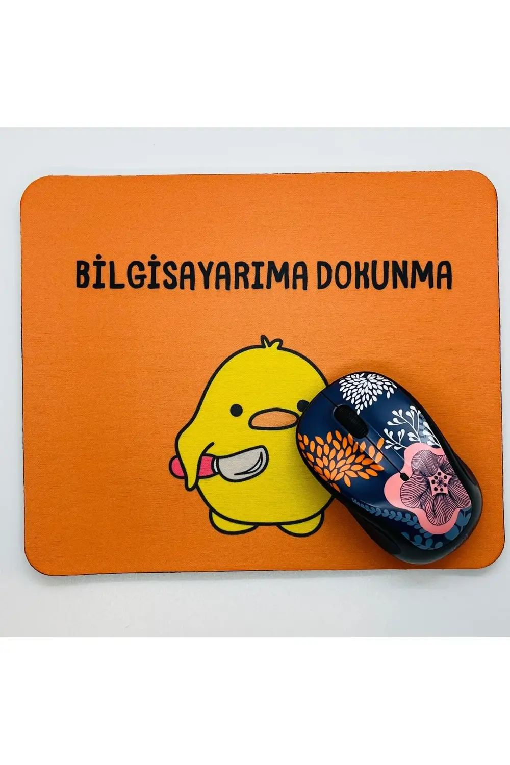 Sevimli Civciv Mouse Pad, 21x17 cm, Kaymaz Taban, Ev, Ofis ve Oyu