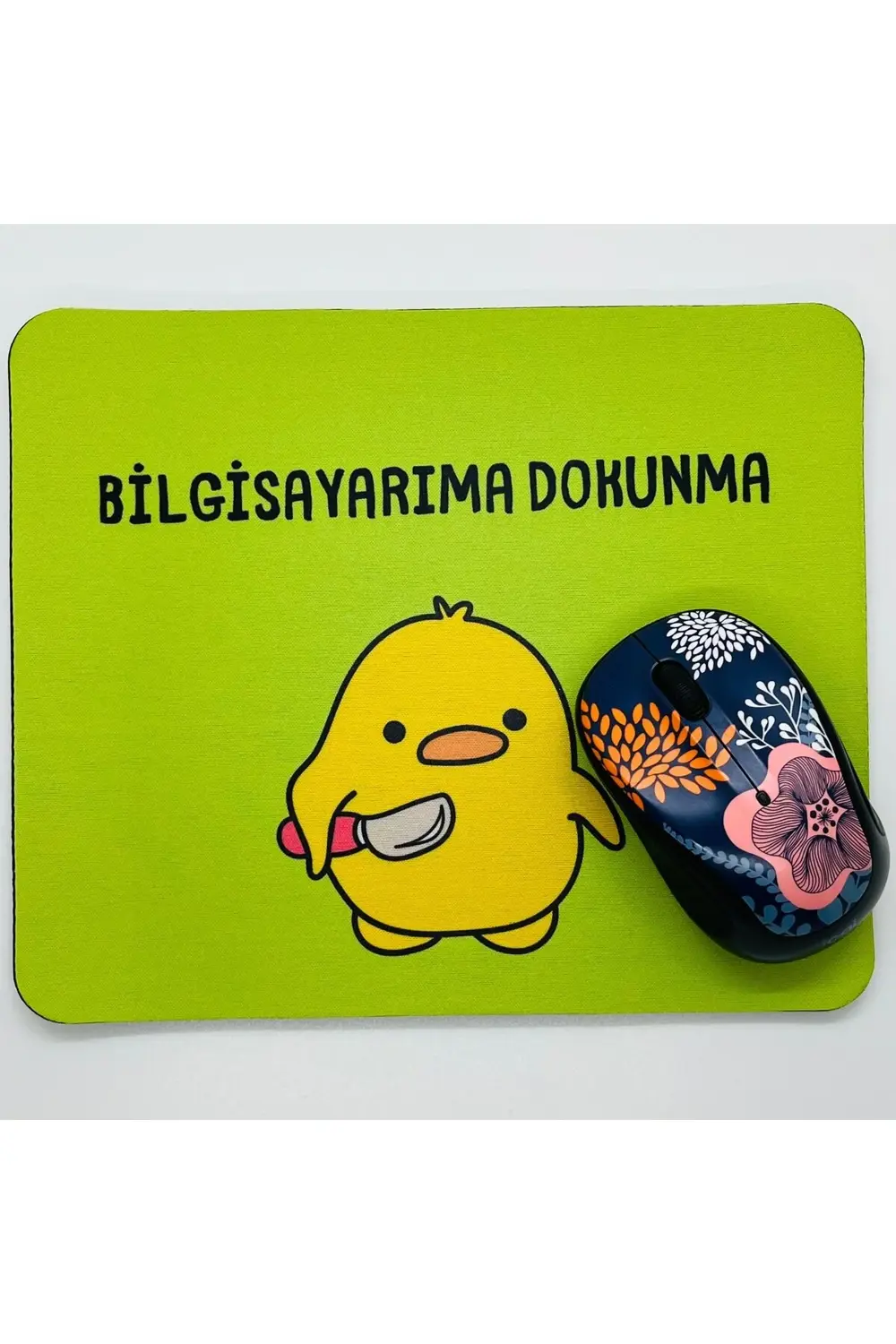Sevimli Civciv Mouse Pad, 21x17 cm, Kaymaz Taban, Ev, Ofis ve Oyu