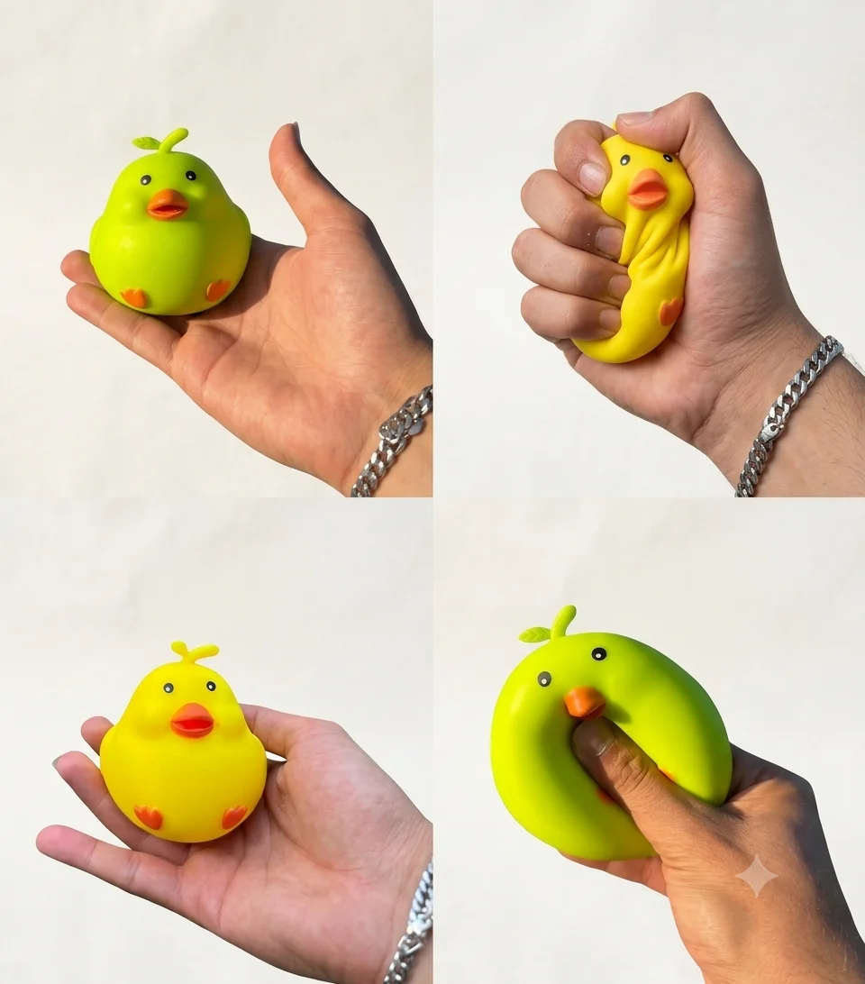 Sevimli Civciv Squishy Renkli Yumuşak Stres Atıcı Squishy - 1 Ade Sevimli Civciv Squishy Renkli Yumuşak Stres Atıcı Squishy - 1 Ade