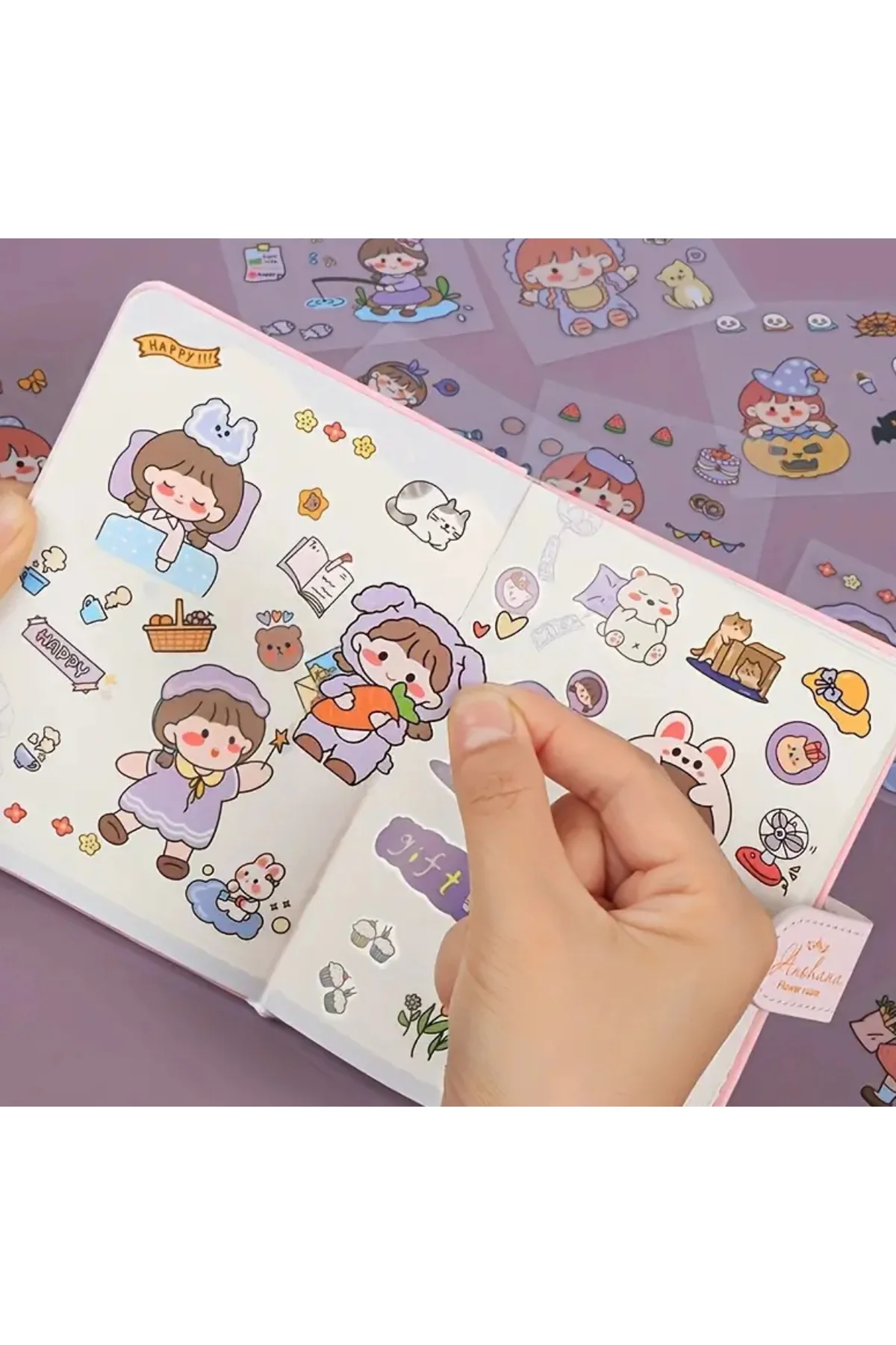 Sevimli Etiket / Sticker Rastgele 20 Yaprak