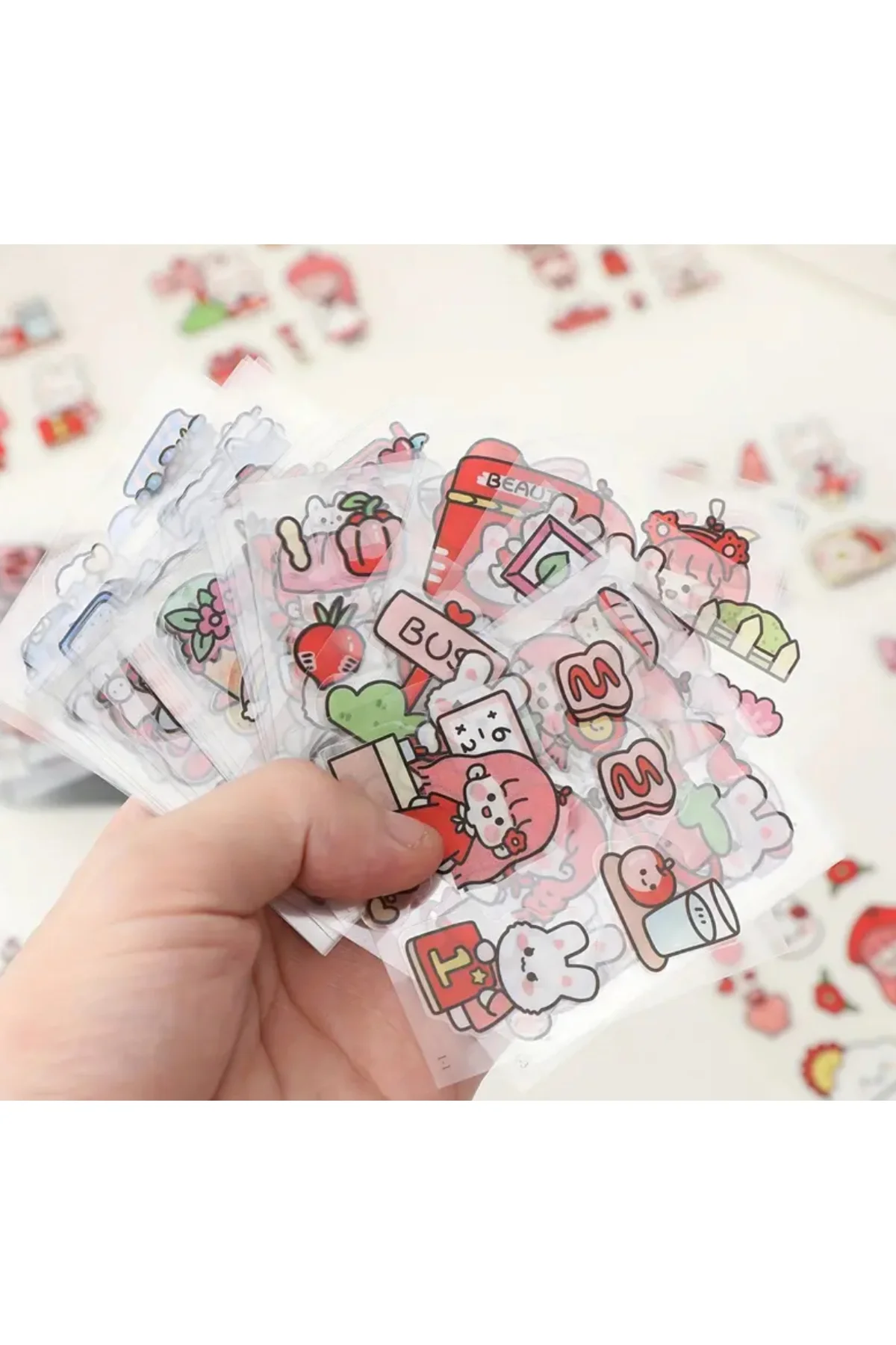 Sevimli Etiket / Sticker Rastgele 20 Yaprak