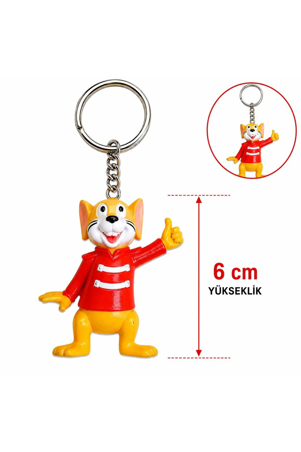 Sevimli Fare Figürlü Anahtarlık 6 Cm Sevimli Fare Figürlü Anahtarlık 6 Cm
