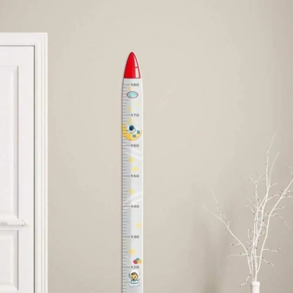 Sevimli Figürlü Çocuk Odası Boy Ölçer Sticker 180 cm