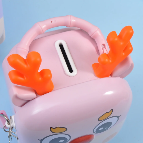 Runaway Sevimli Geyik Kumbara Kilitli Anahtarlı,Hediyelik Para Biriktirme