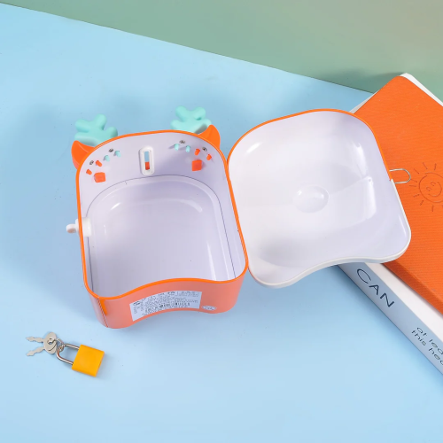 Runaway Sevimli Geyik Kumbara Kilitli Anahtarlı,Hediyelik Para Biriktirme