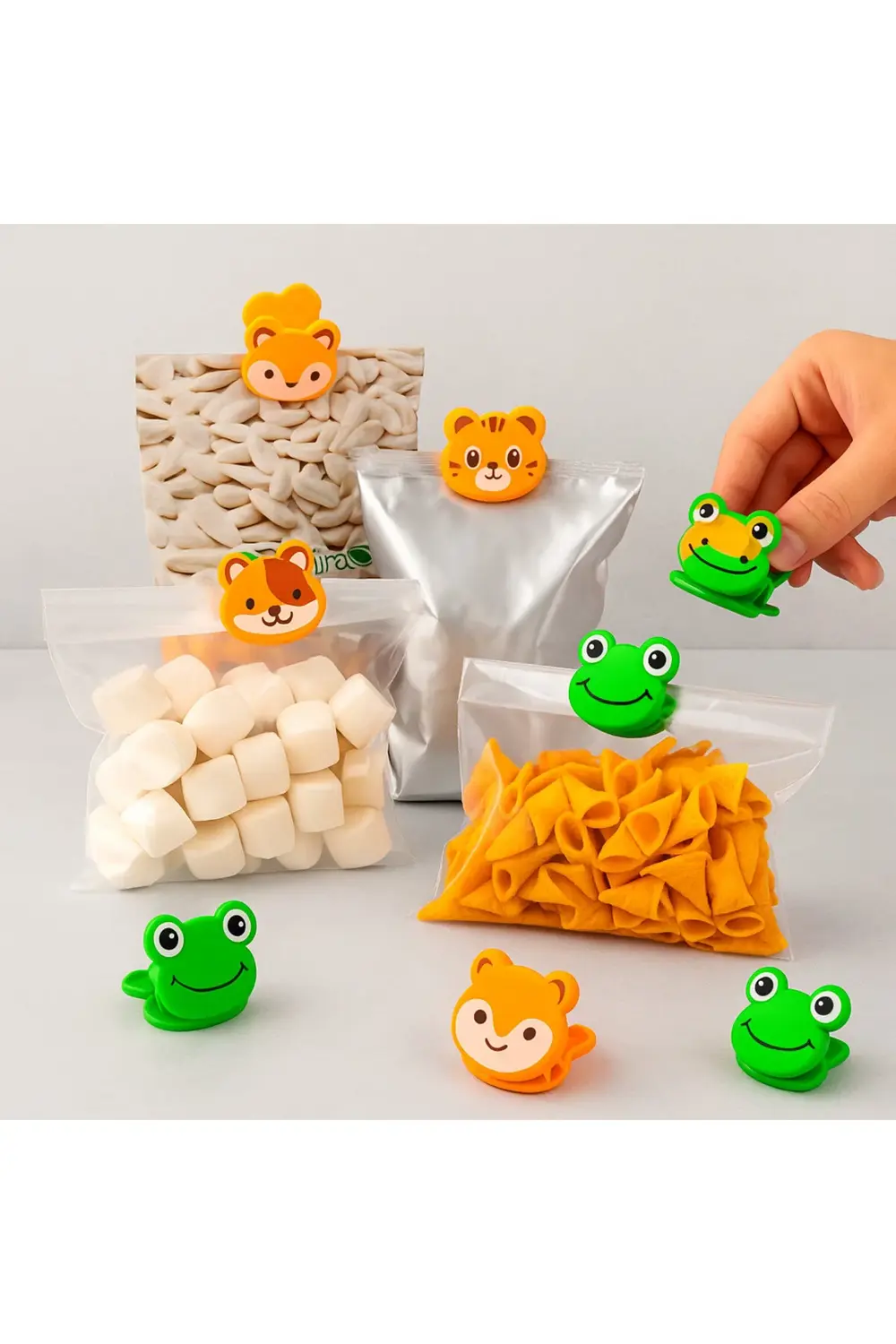 Sevimli Hayvan Figürlü Paket Klipsi | Renkli ve Dayanıklı Mandal Sevimli Hayvan Figürlü Paket Klipsi | Renkli ve Dayanıklı Mandal