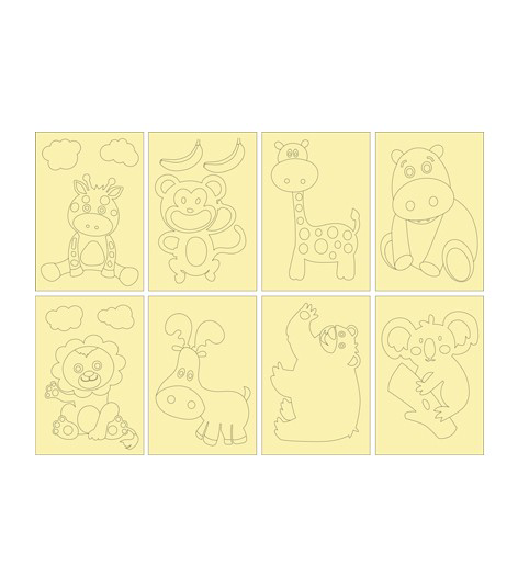 Artikel Sevimli Hayvanlar Tb-001 16,5X23 Cm Tuz Boyama Seti (8 Adet)(8 Ad Artikel Sevimli Hayvanlar Tb-001 16,5X23 Cm Tuz Boyama Seti (8 Adet)(8 Ad