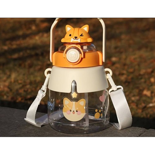 Sevimli Hayvanlar Su Matarası Eğlenceli Hayvan Figürlü Su Şişesi