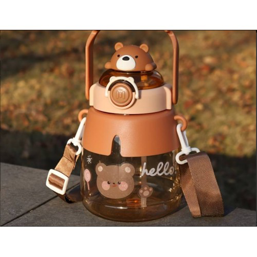 Sevimli Hayvanlar Su Matarası Eğlenceli Hayvan Figürlü Su Şişesi