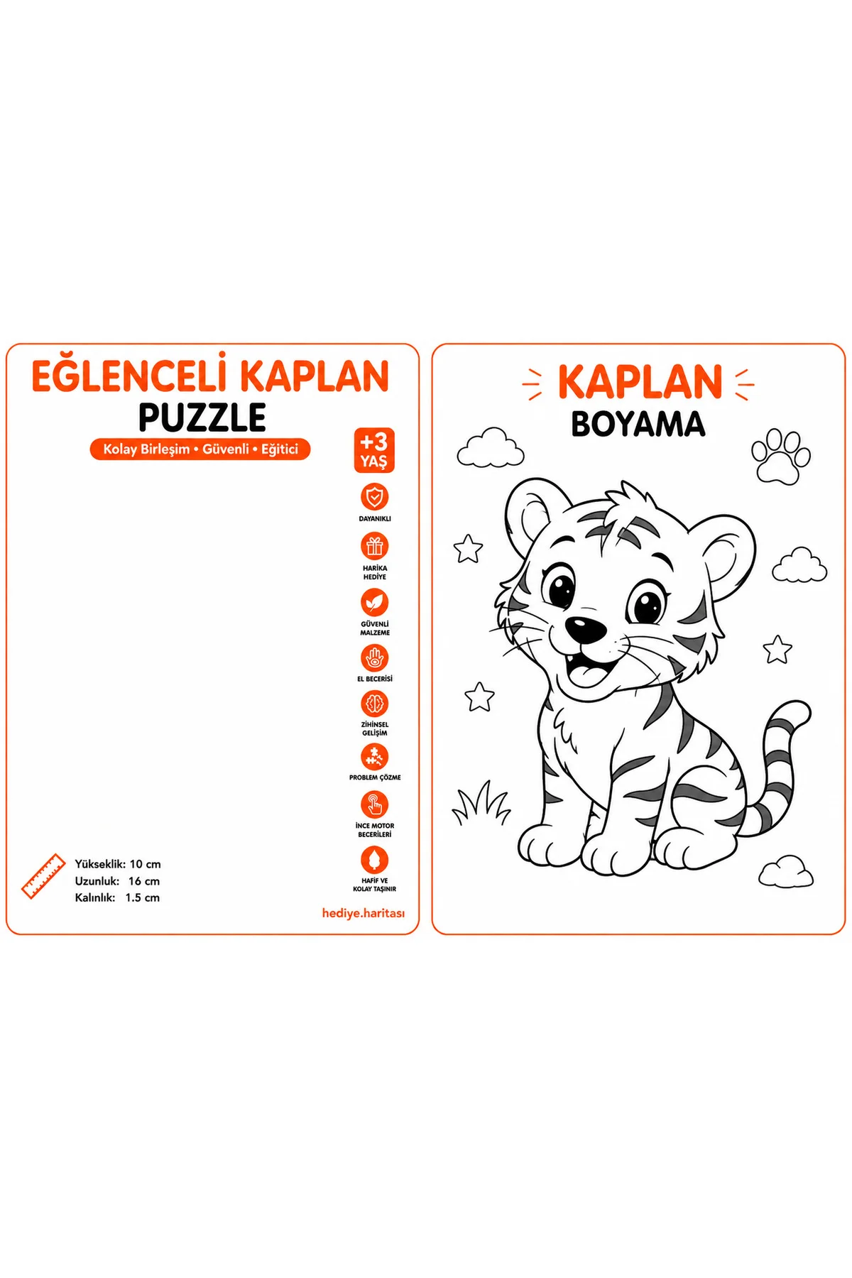 Sevimli Kaplan 3D Baskı Puzzle – 5 Parça Eğitici Çocuk Yapbozu (3+ Yaş) Sevimli Kaplan 3D Baskı Puzzle – 5 Parça Eğitici Çocuk Yapbozu (3+ Yaş)